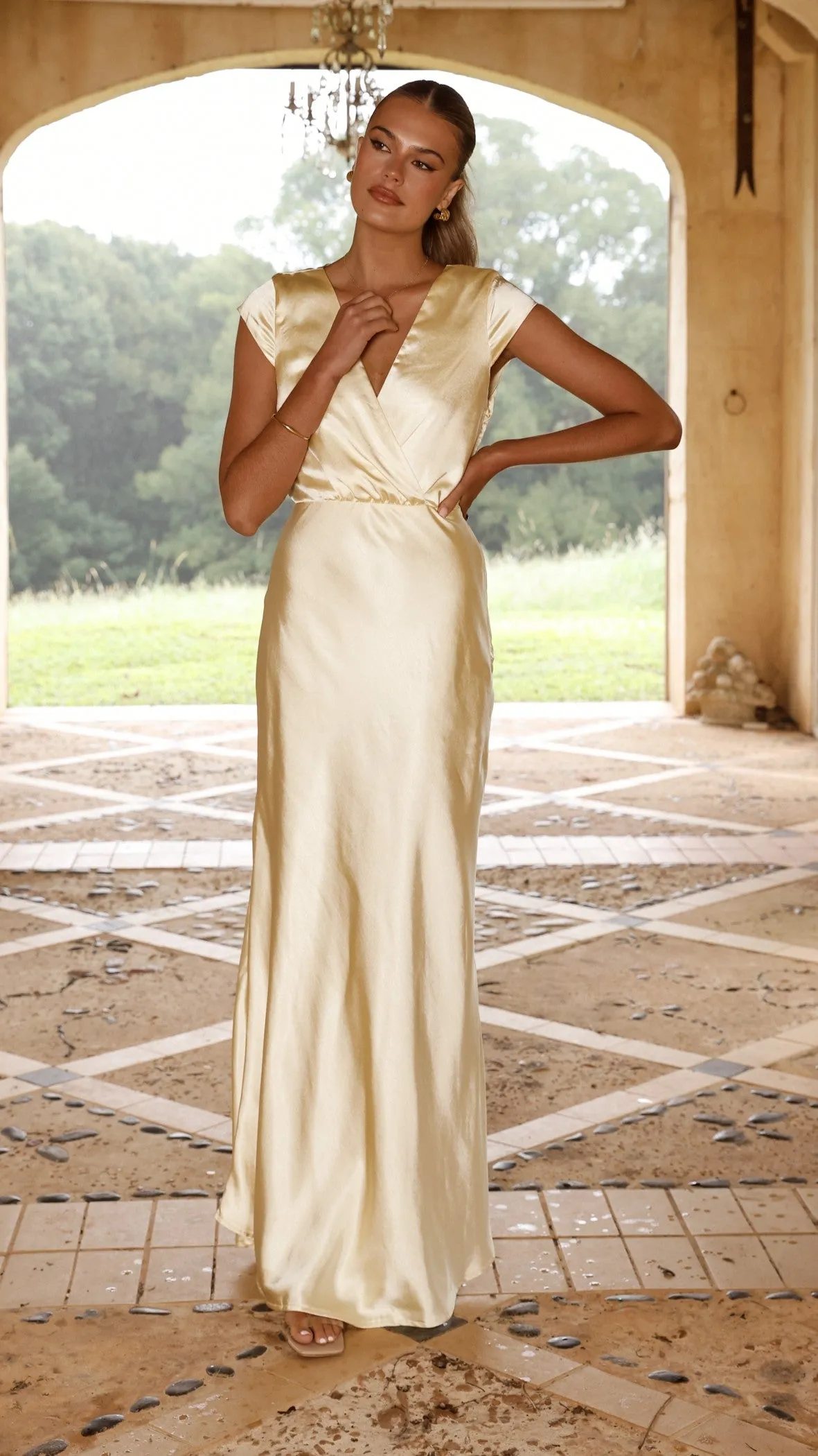 Selma Maxi Dress - Yellow Cloud Soft