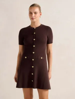 Mallory Knitted Mini Dress Moisture Management