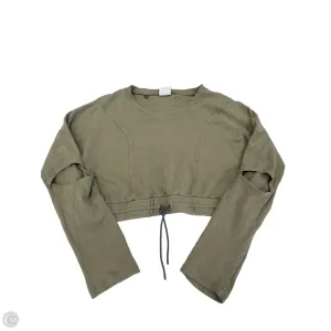 Athletic Sweatshirt Crewneck By Gym Shark In Green, Size: M Sporty Style WrinkleResistant