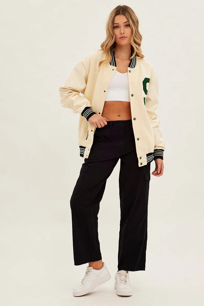 ReflectiveTrims ElasticFree Cuffs Green Jacket Long Sleeve