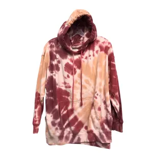 All-Day Fit Casual Blouse Sweatshirt Hoodie By American Eagle In Tie Dye Print, Size: Xs
