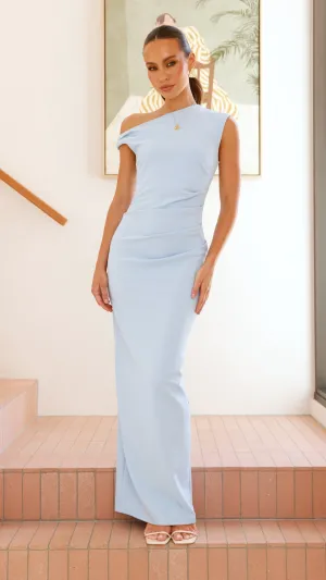 Lilah Maxi Dress - Baby Blue Wood Bridge Sophisticated summer attire