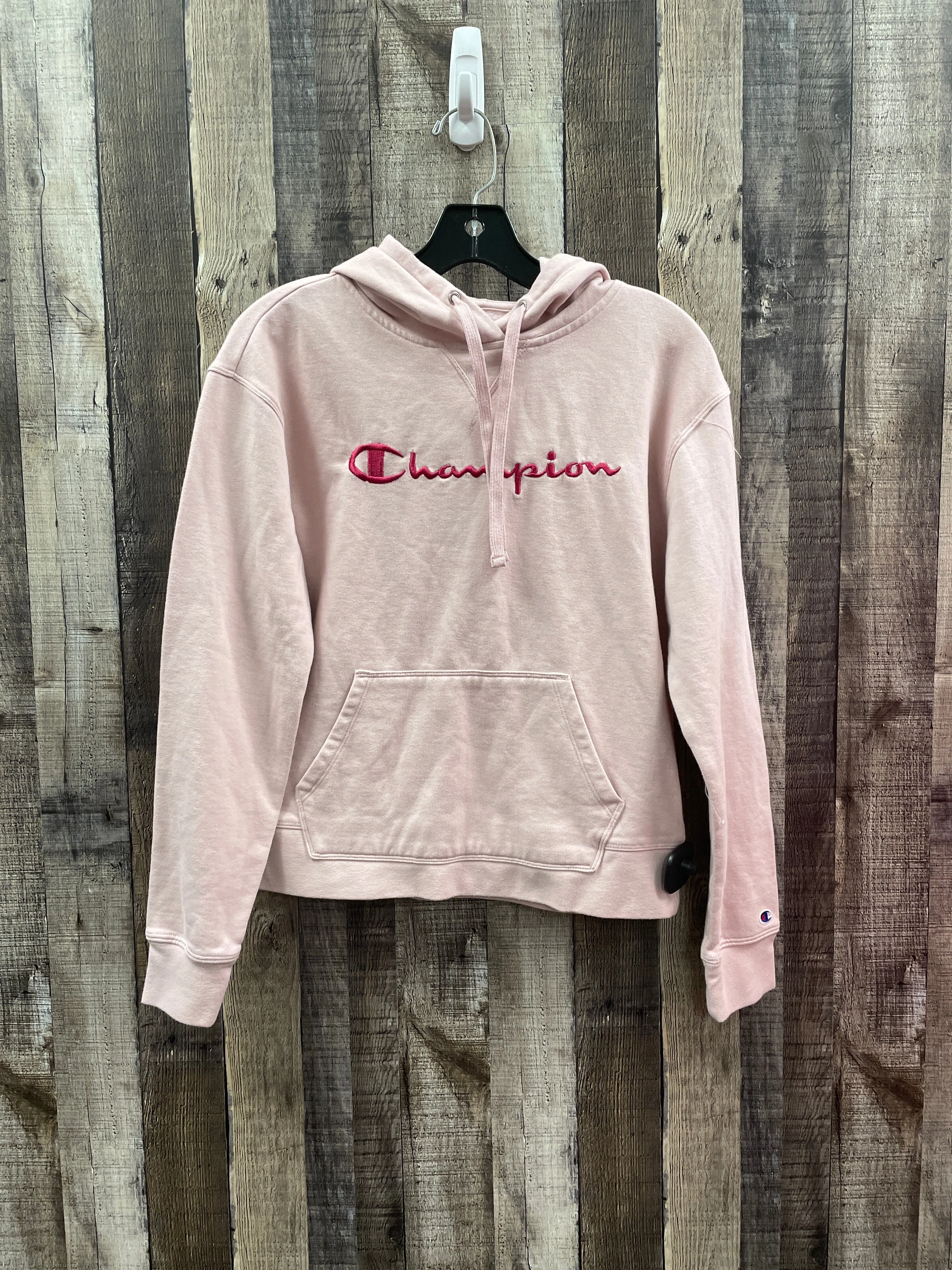 Business Outfit Sweatshirt Hoodie By Champion In Pink, Size: S