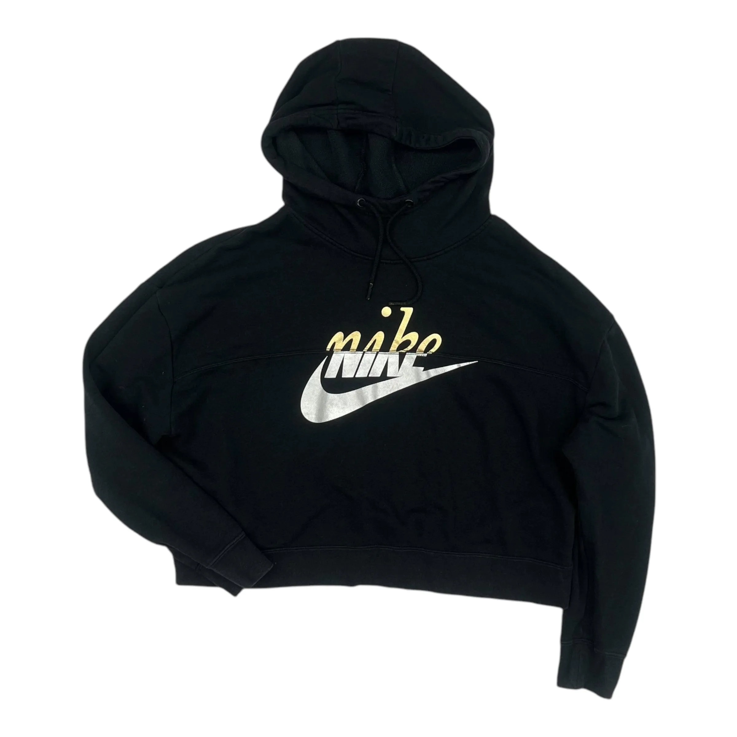 Joy Mood Casual Vibe Sweatshirt Hoodie By Nike Apparel In Black, Size:L