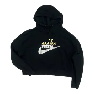 Joy Mood Casual Vibe Sweatshirt Hoodie By Nike Apparel In Black, Size:L