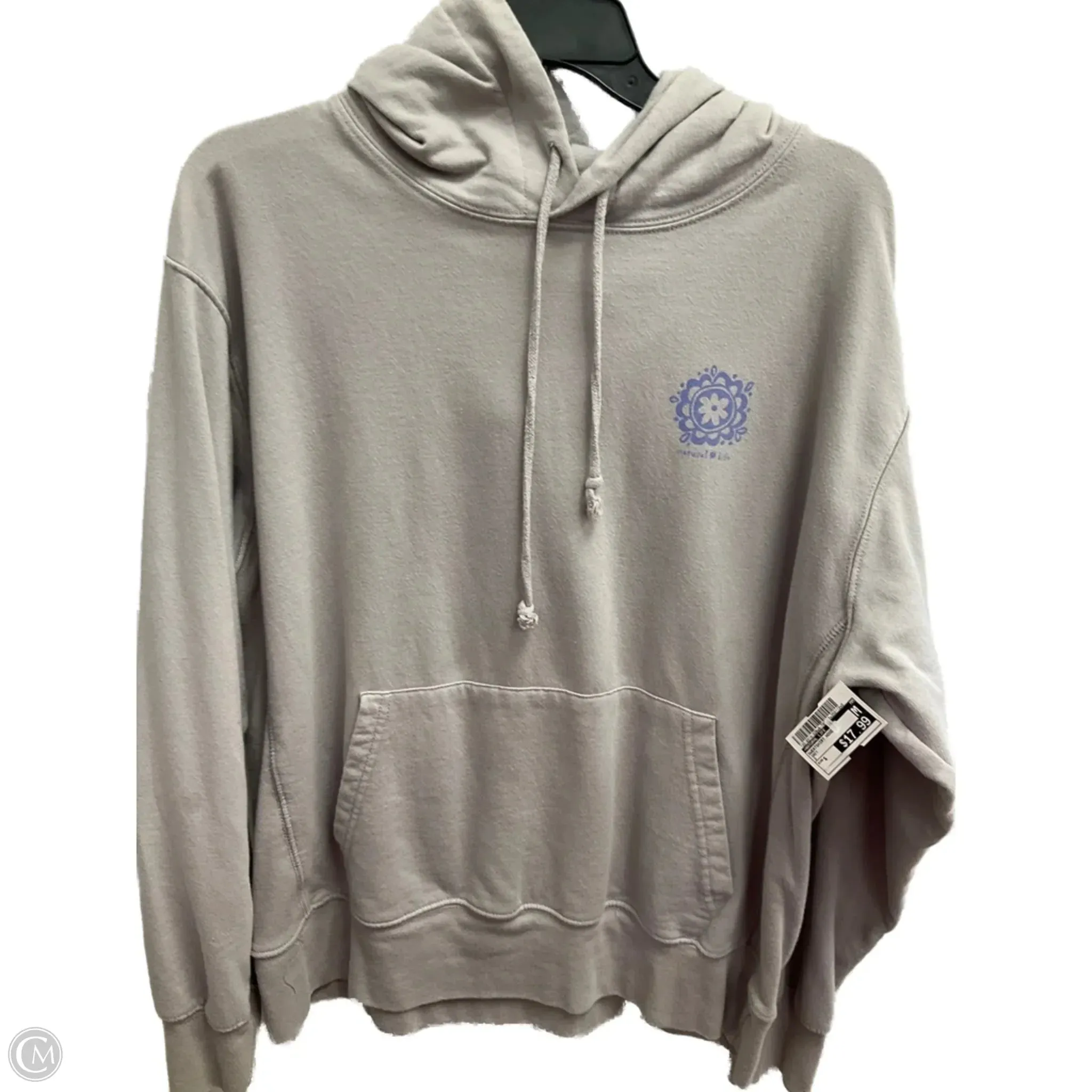 Sweatshirt Hoodie By Natural Life In Grey, Size: S Cool Edge Casual Wear