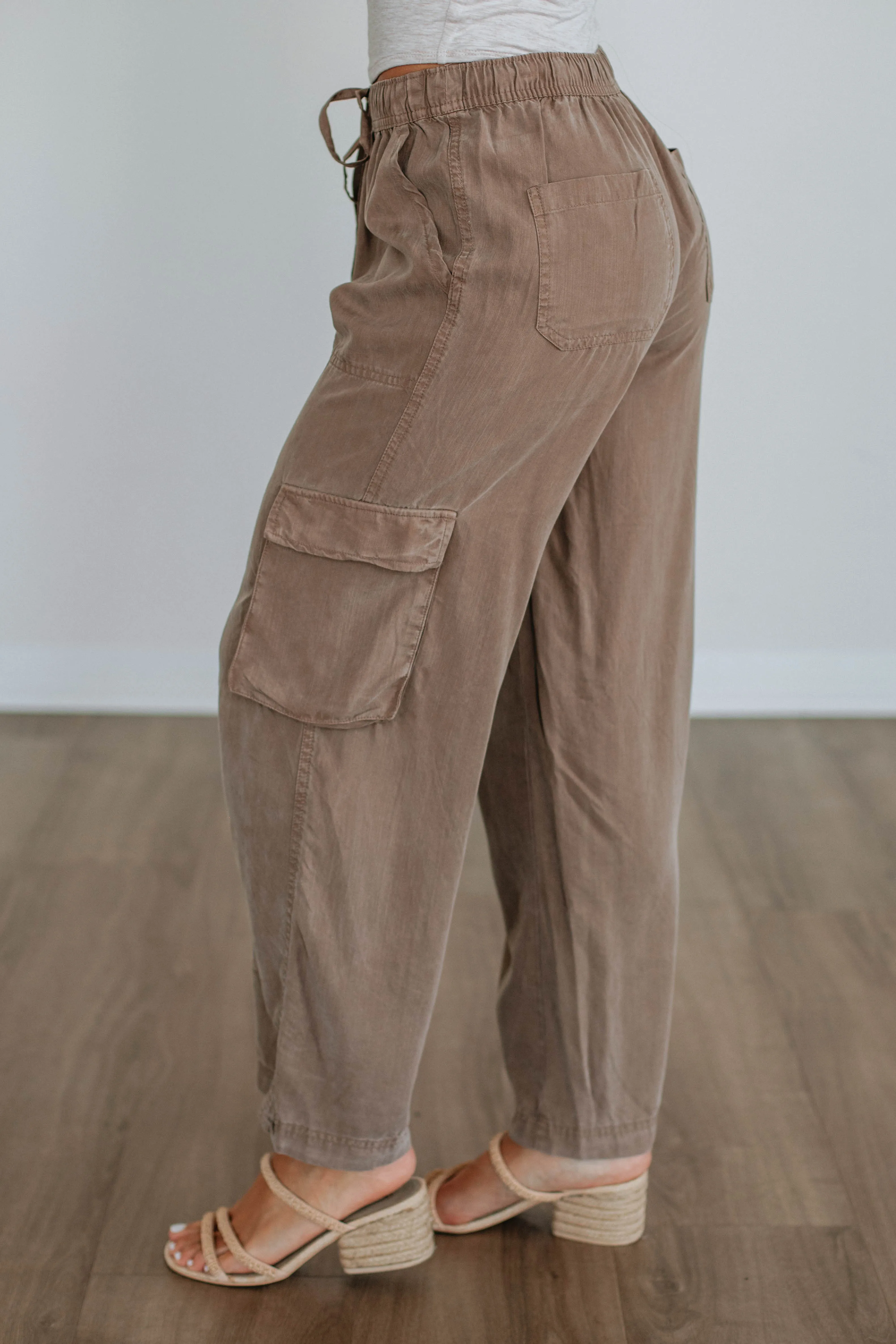Effortless Wear Abrasion Resistant Fabric Wylie Cargo Pants - Mocha