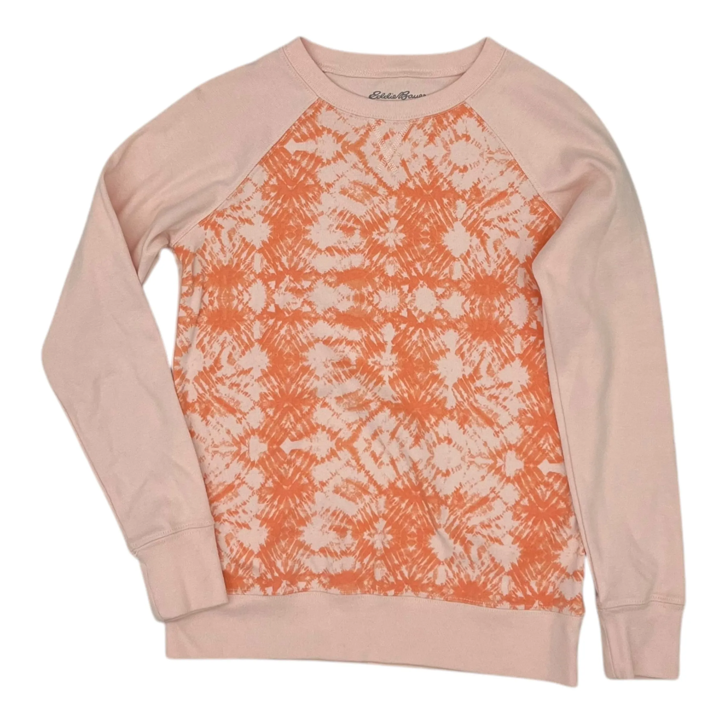 SWEATSHIRT CREWNECK by EDDIE BAUER In ORANGE, Size: XS QuickReleaseFastenings