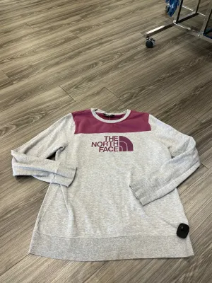 Sweatshirt Crewneck By The North Face In Grey & Purple, Size: Xl Snow Ready