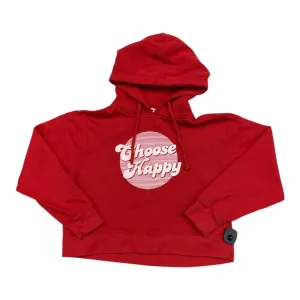 Light Fabric SWEATSHIRT HOODIE by   Sub_Urban Riot In RED, Size: M