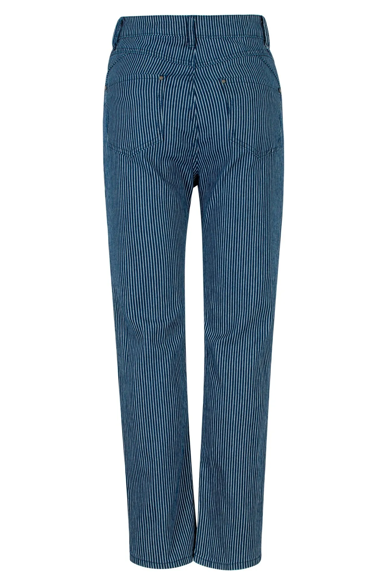 Stripe Denim Short Jeans | Indigo Sky Stripe | 6891B1 Non Restrictive Thigh
