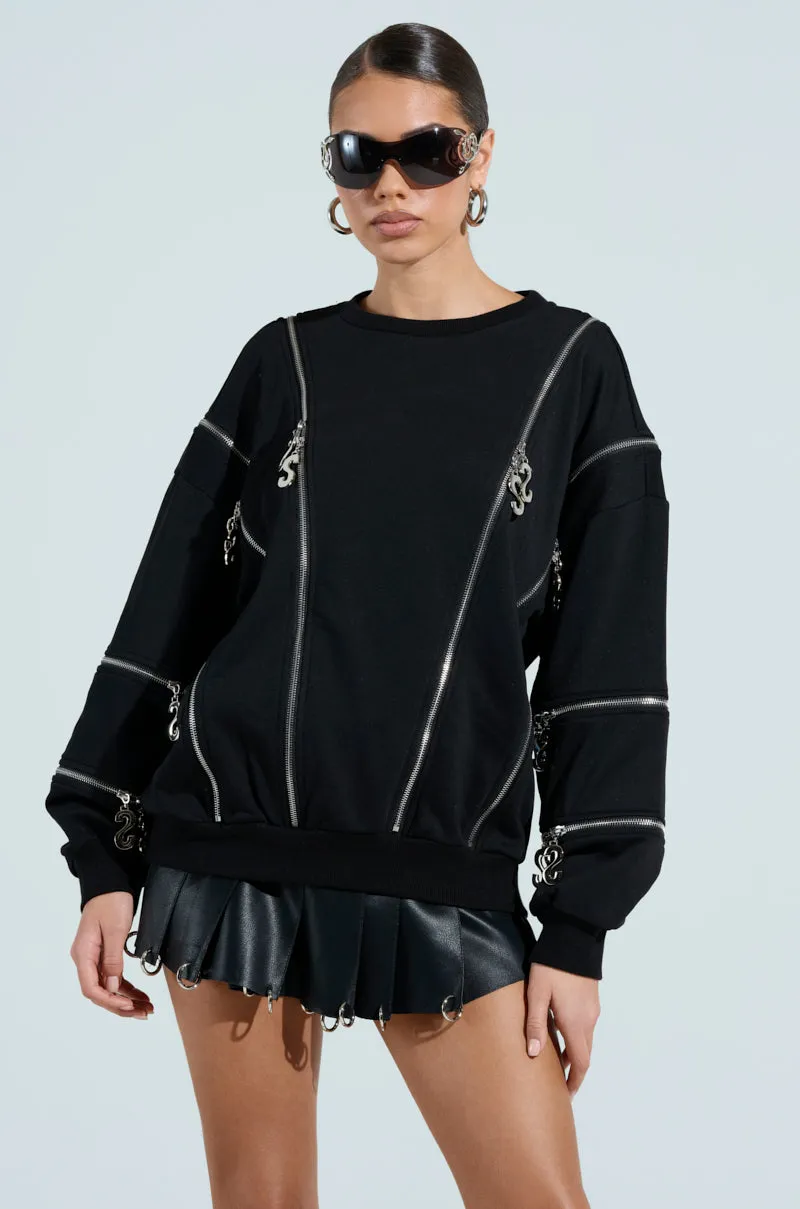 Indoor Wear Go-To Layer UNZIP ME SWEATSHIRT