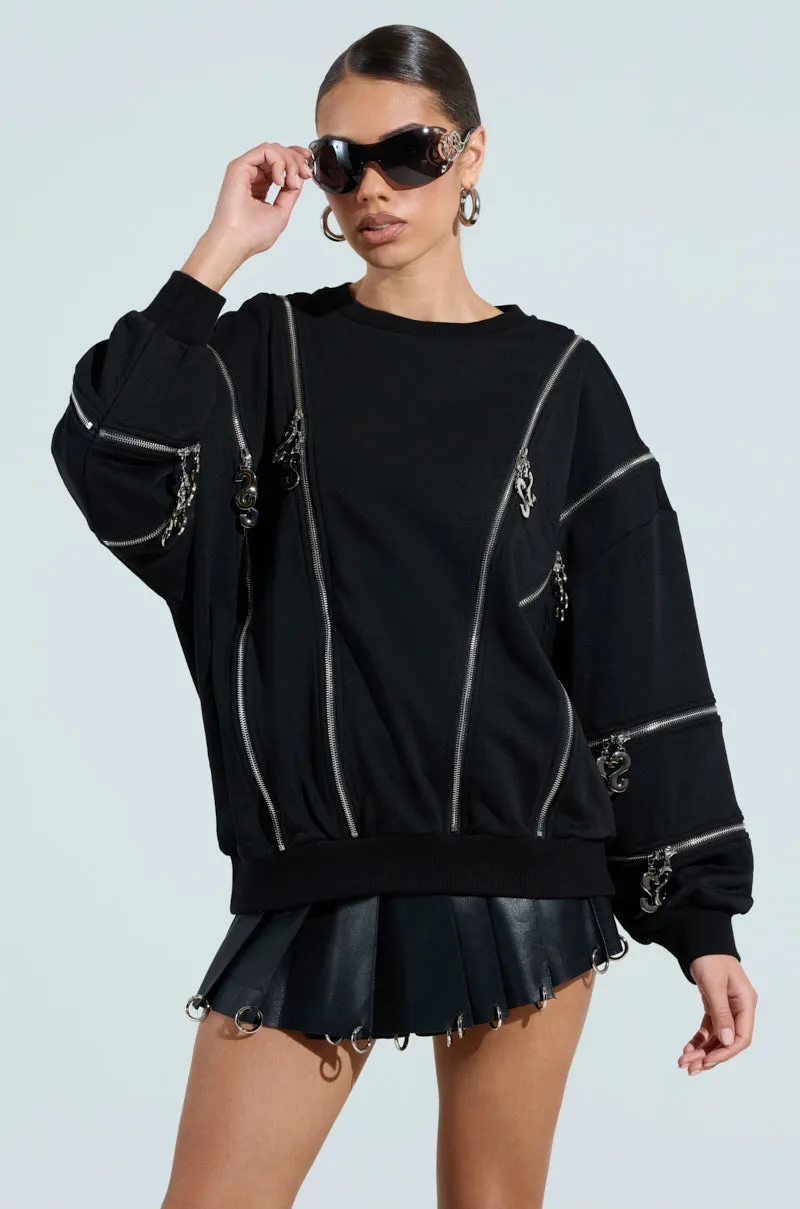 UNZIP ME SWEATSHIRT Lightweight City Casual