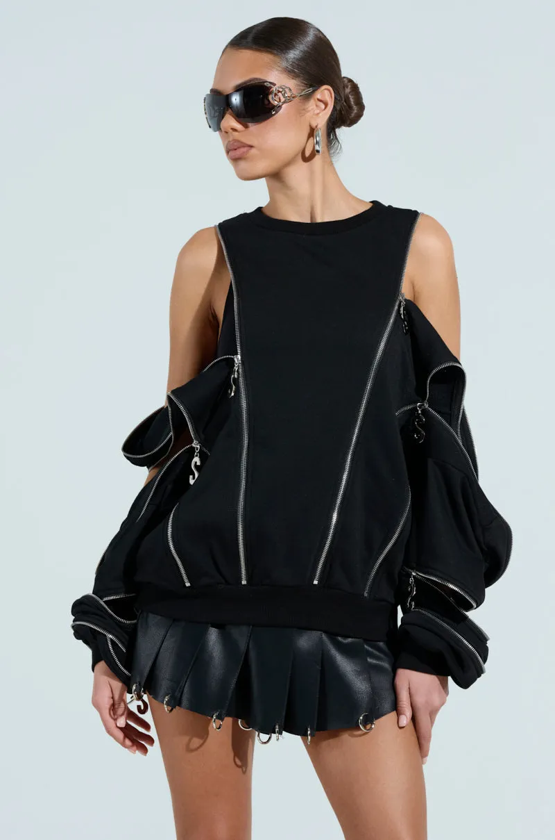 UNZIP ME SWEATSHIRT Essential Sporty High-quality