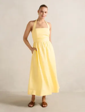 Tilda Halter Midi Dress Weather Chic light layering