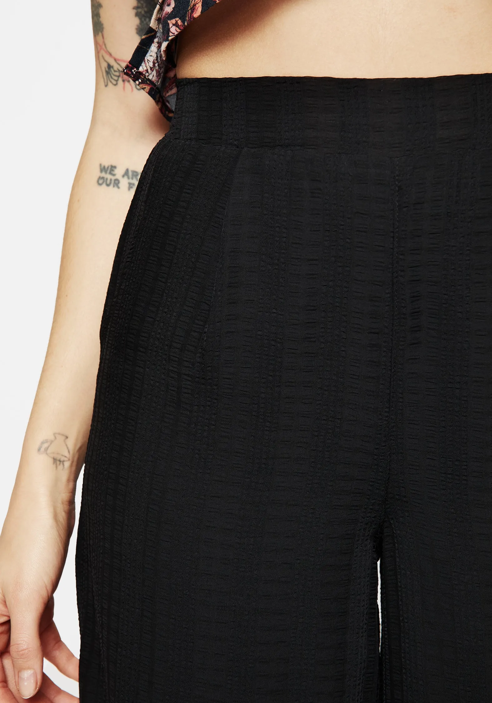 Tabitha Wide Leg Check Trousers Urban appeal
