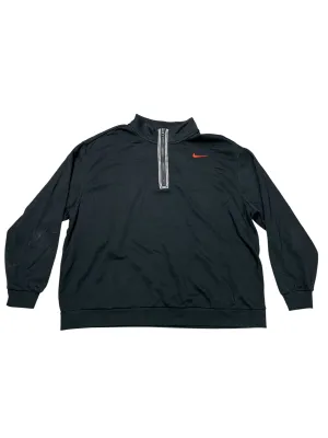 Athletic Sweatshirt Collar By Nike Apparel In Black, Size:1X Seasonal Style MoistureWickingTechnology