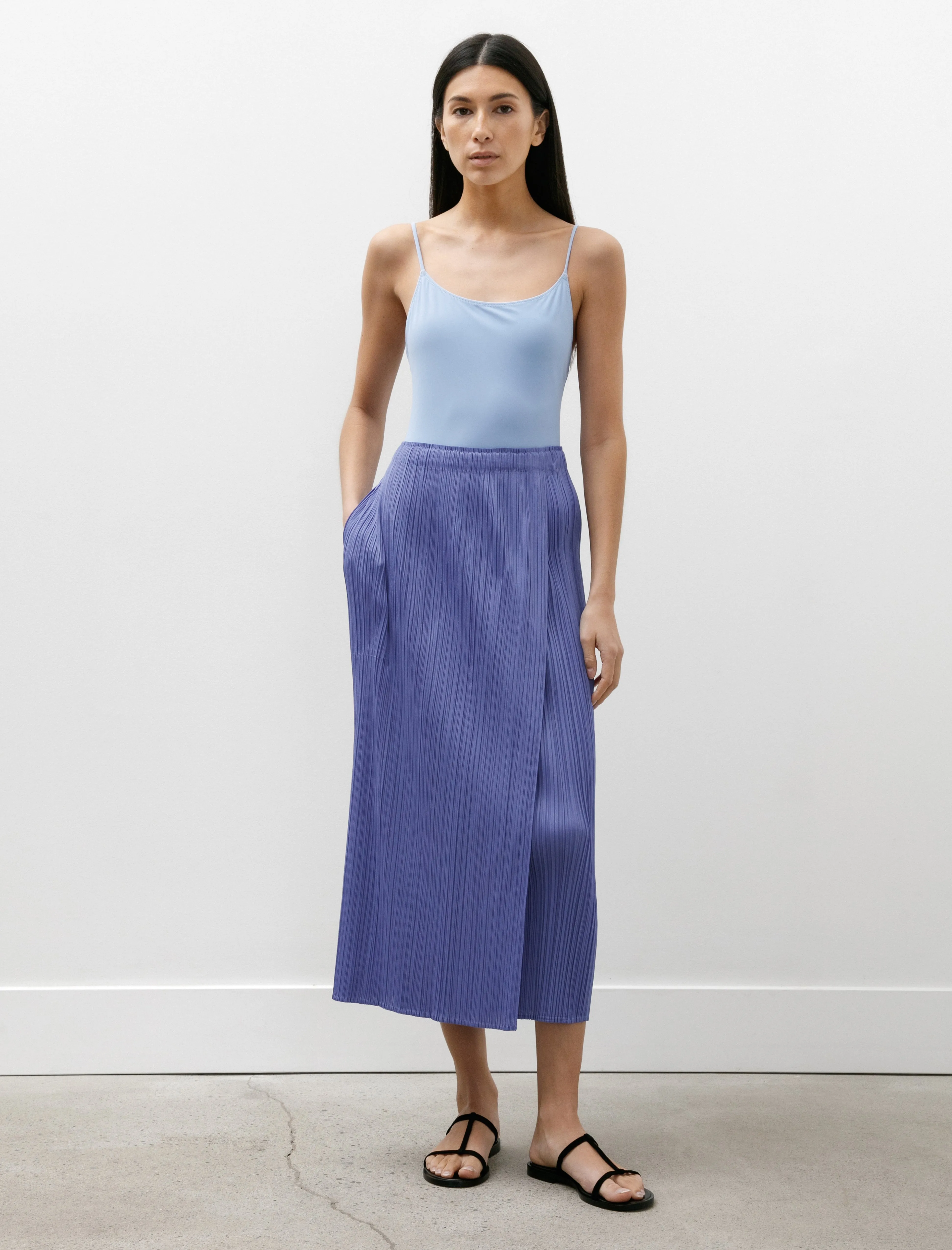 Floor Length Monthly Colours Skirt Steel Blue