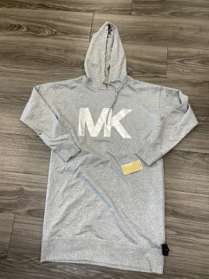 Sweatshirt Designer By Michael Kors In Grey & Silver, Size: M Dry Touch