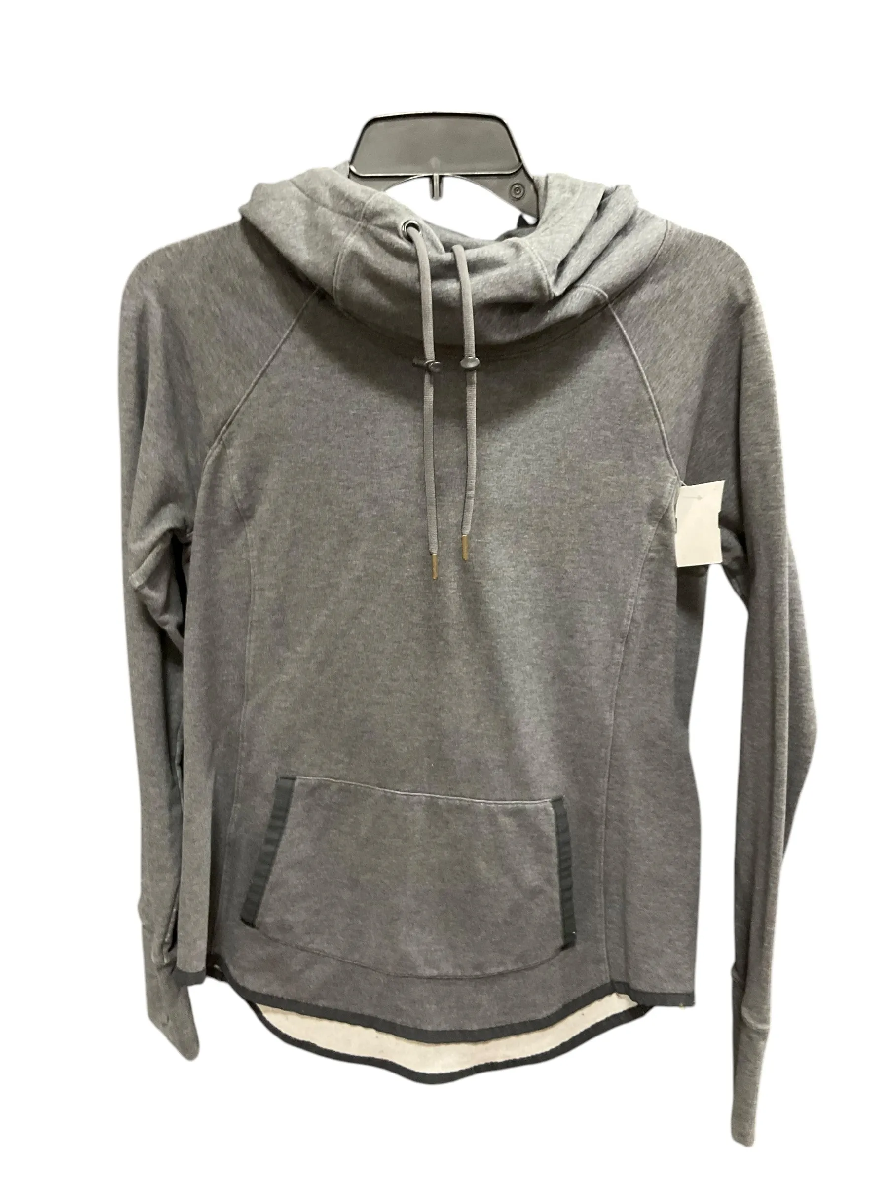 Athletic Sweatshirt Hoodie By Athleta In Grey, Size: S DurableStitching Spring Glow