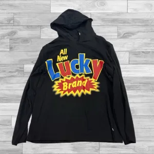 athletic shoes Sweatshirt Hoodie By Lucky Brand In Black, Size: M
