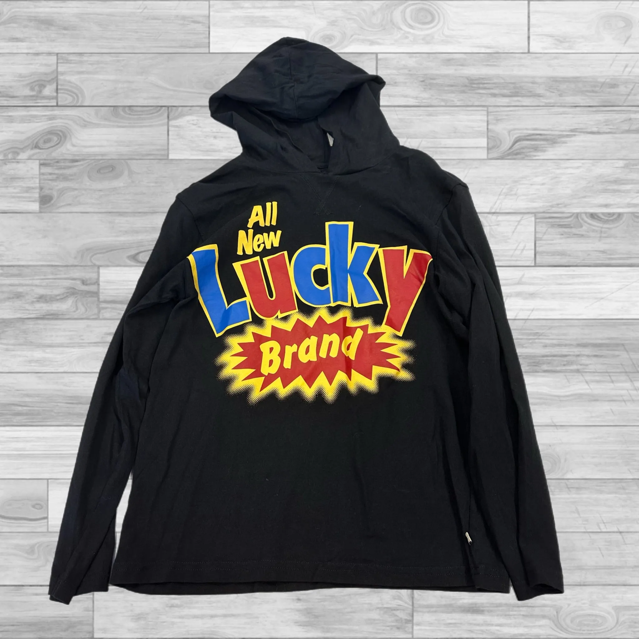 athletic shoes Sweatshirt Hoodie By Lucky Brand In Black, Size: M