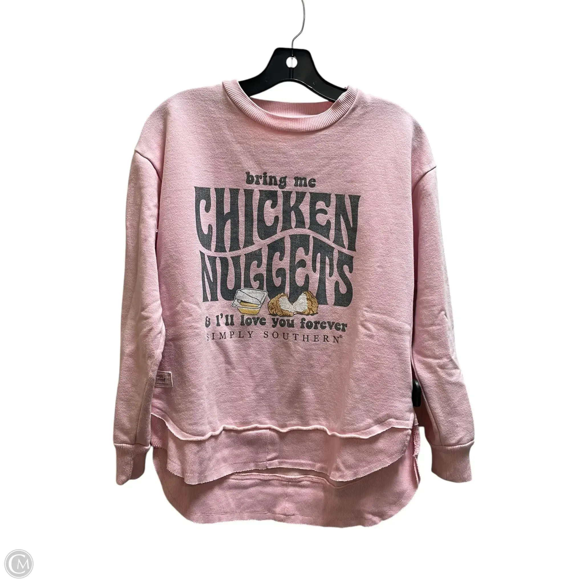 Sweatshirt Crewneck By Simply Southern In Pink, Size: S Seamless transition