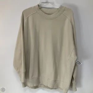 DoubleStitchedEdges Sweatshirt Crewneck By Aerie In Cream, Size: S