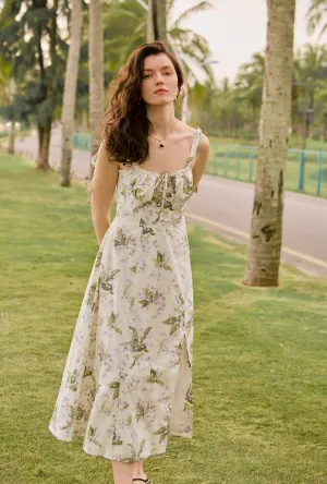 QuickDrying Kirsten Dress - Cream Floral