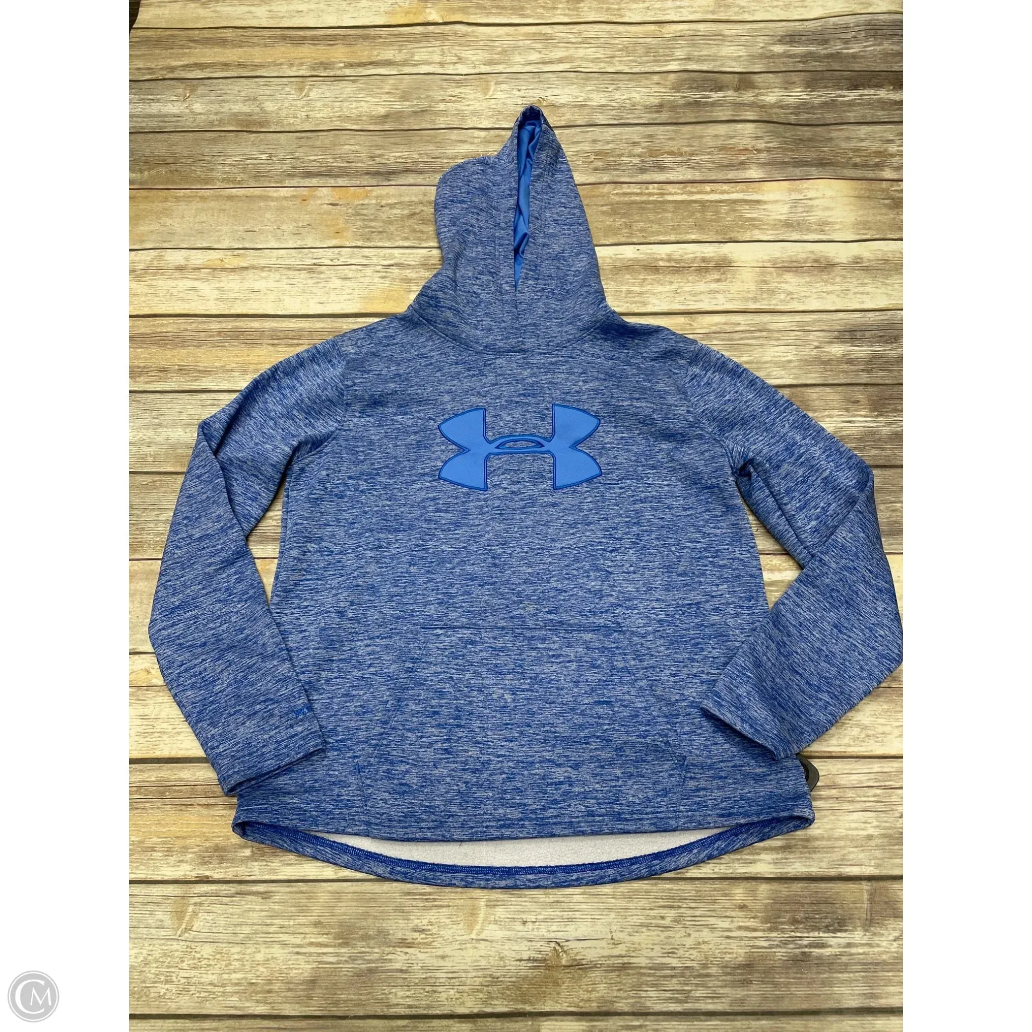 Motion Core Athletic Sweatshirt Hoodie By Under Armour In Blue, Size: L
