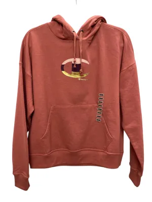 ReflectiveTrimDetails Sweatshirt Hoodie By Champion In Pink, Size: M