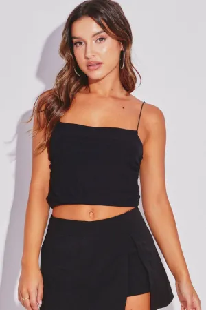 Baby Soft SmoothGripFastenings Black Mesh Singlet Sleeveless Crop