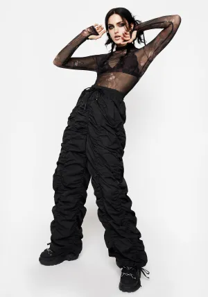 Core Style Shockwork Ruched Wide Leg Trousers