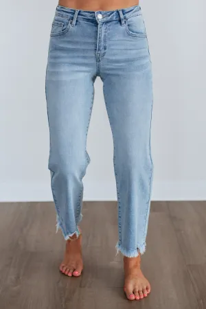 Gwynn Risen Jeans Laser Cut Fading clean look