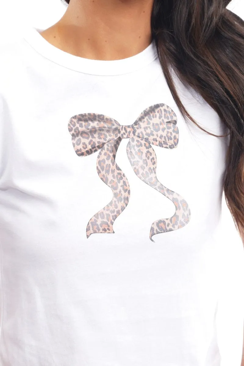 White Graphic Tee Short Sleeve Windproof Fabric Active clothing