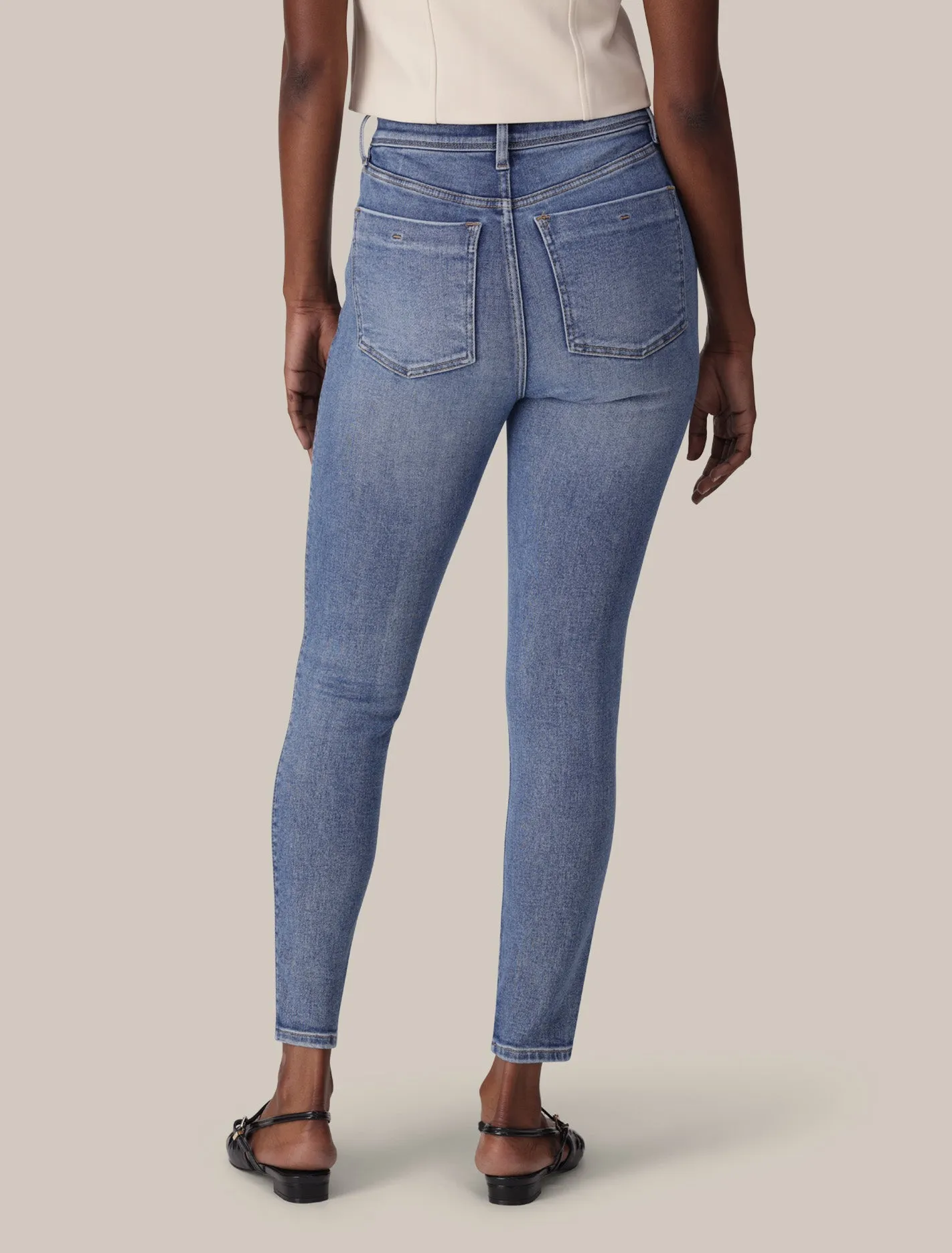 Hayley High-Rise Sculpt Jeans Flexible Waistband Function Fit