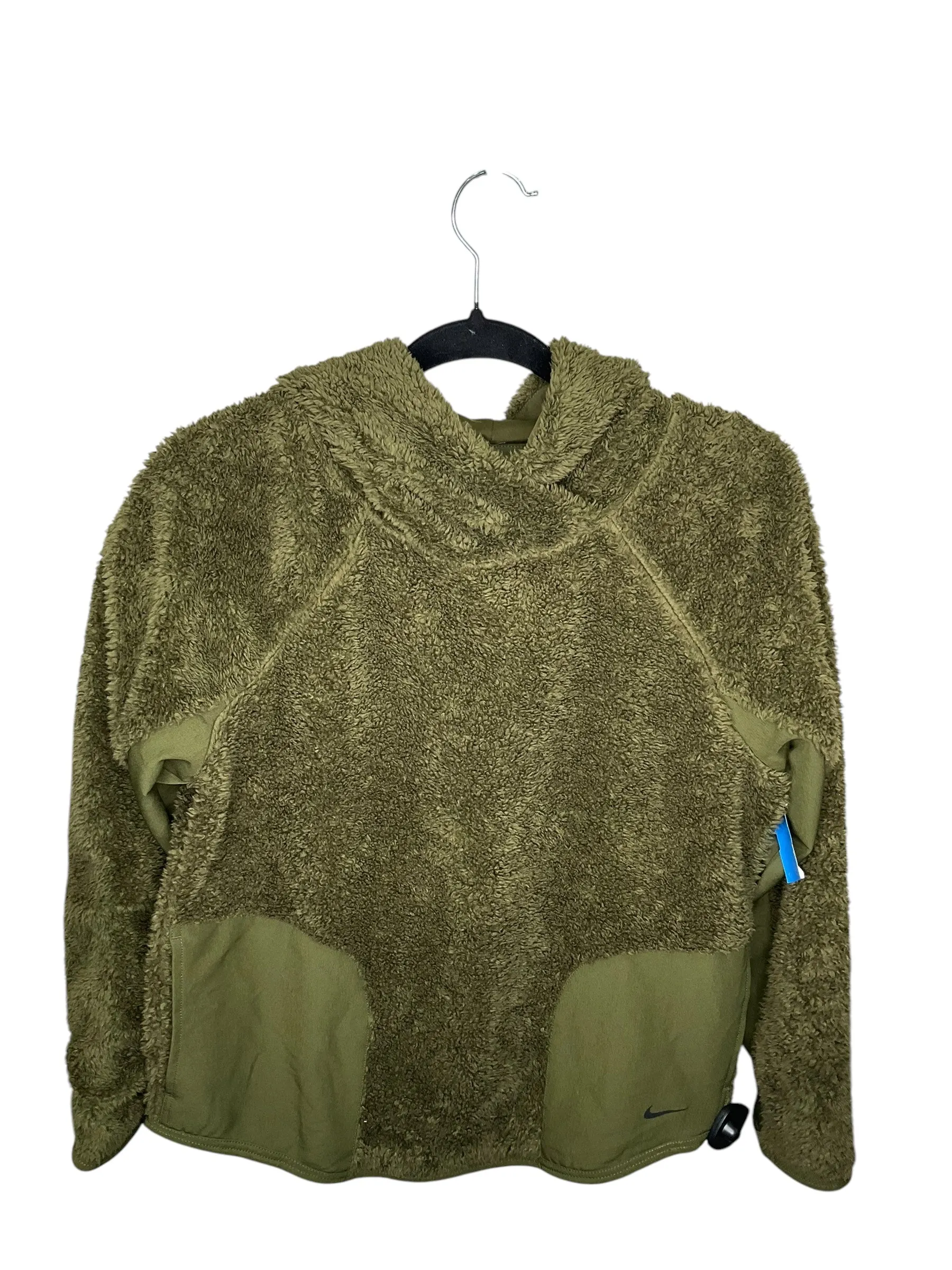 Winter Layer Athletic Sweatshirt Hoodie By Nike In Green, Size: S
