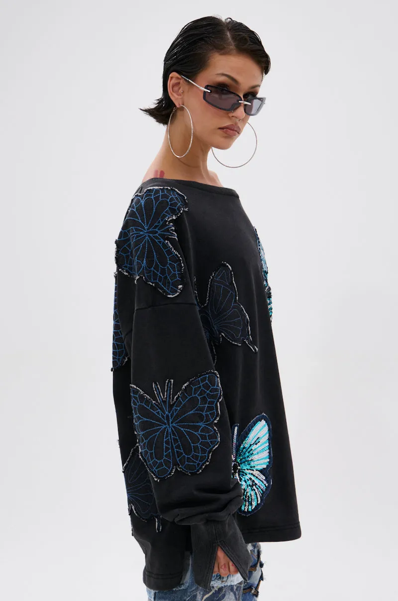 WORLD'S BEST EX GIRLFRINED OVERSIZED SWEATSHIRT Lightweight Design Yoga Friendly