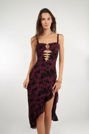 Robe en mesh avec volants - CD3903D - (E-A14) Amber Light Body Confident