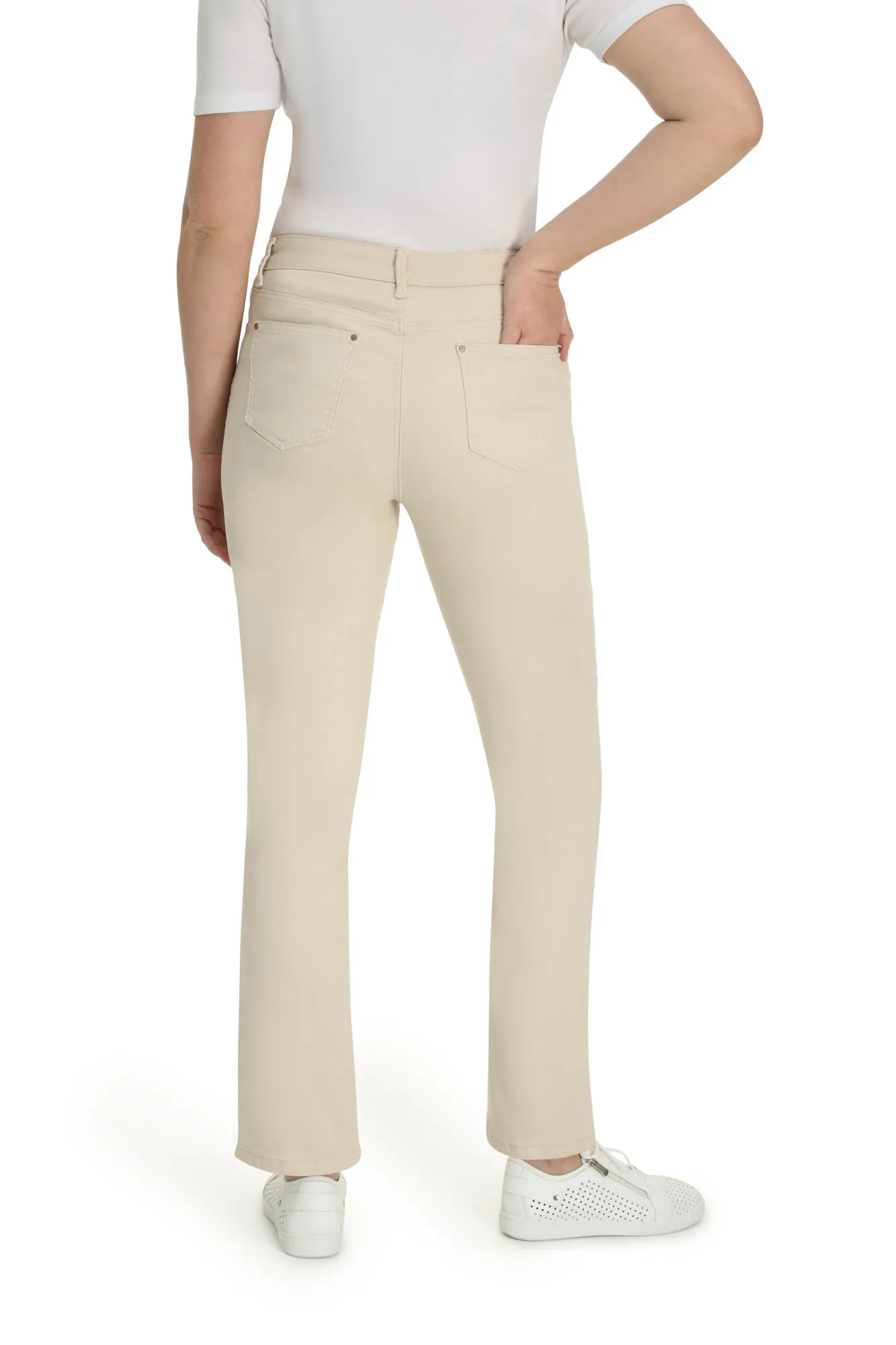 Style Statement Layer game Tall length Coloured Denim Jeans | PARCHMENT | 6904ZR