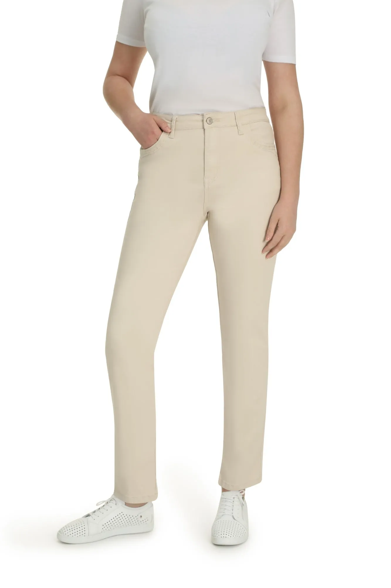 Fashion Lover Outdoor Enthusiast Tall length Coloured Denim Jeans | PARCHMENT | 6904ZR