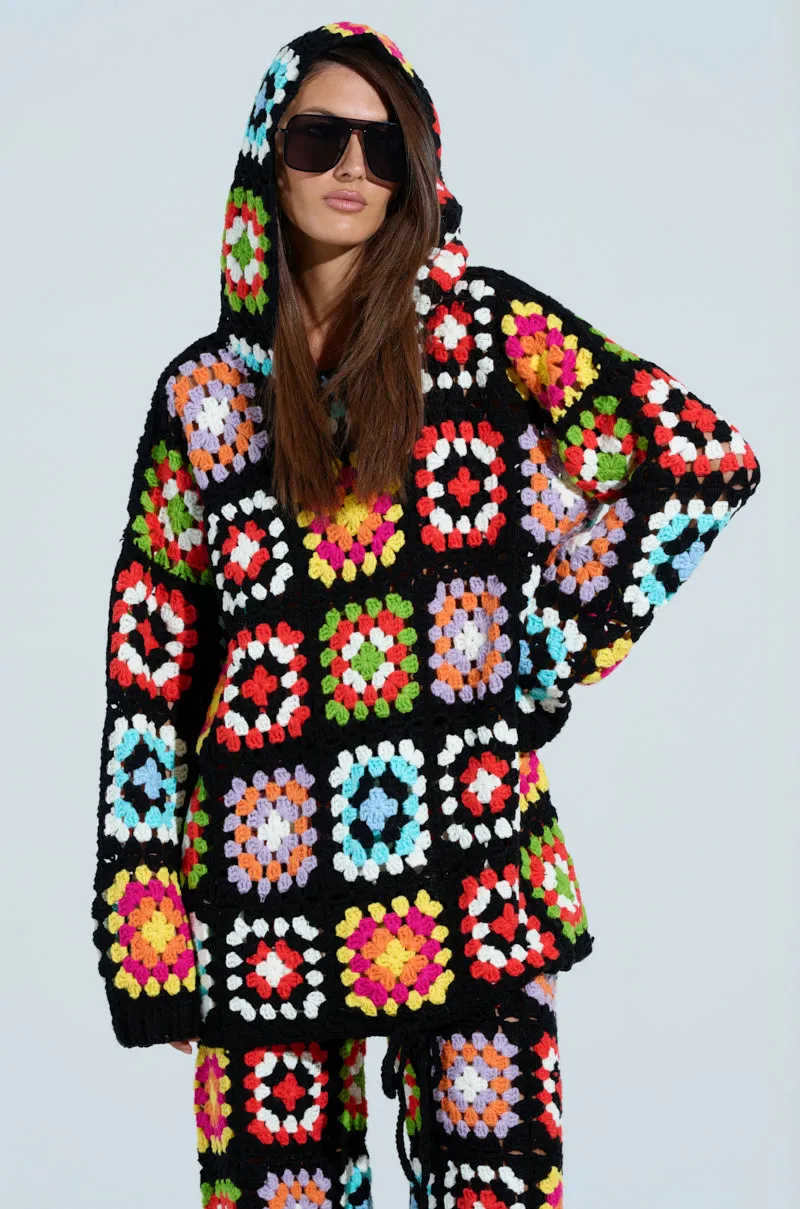 FESTIVAL GIRLY OVERSIZED CROCHET SWEATSHIRT Classic Bold