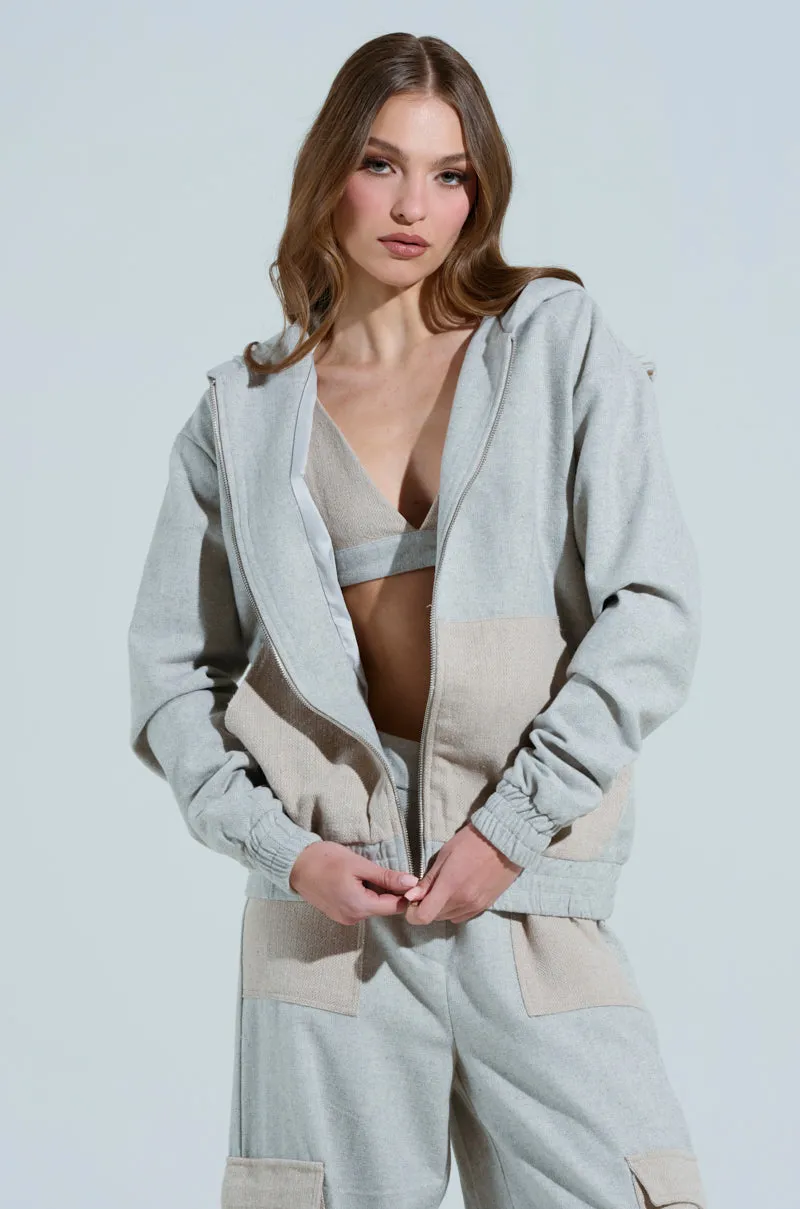 Home Wear Urban Chic TO LOVE AGAIN ZIP UP SWEATSHIRT