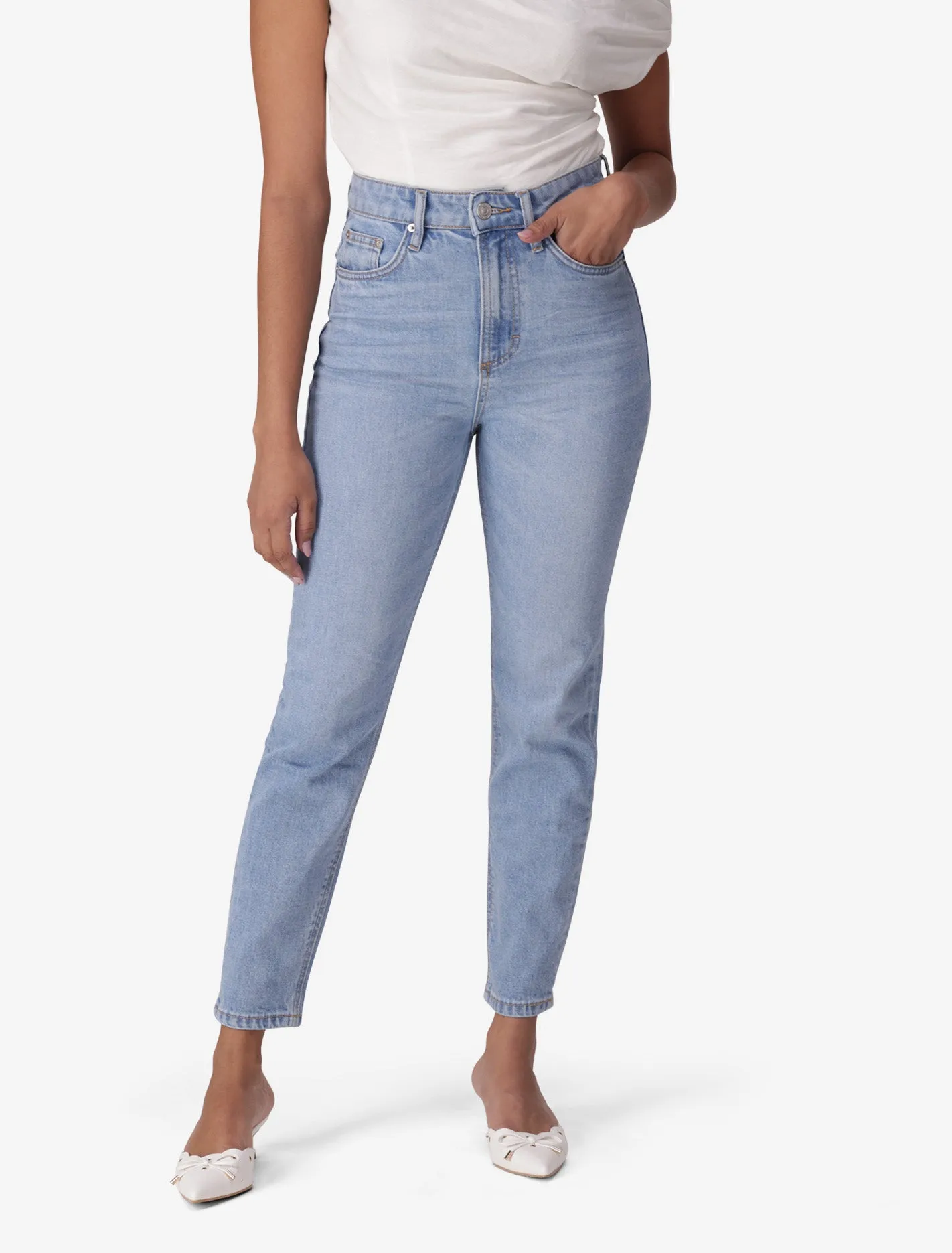 Parent Style Evening Stroll Festival Outfit Eco Friendly Production Jenna High-Rise Slim Jeans