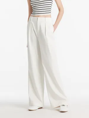 Oil-Resistant Wide Leg Full Length Women Jeans Travel Outfit Professional Wear