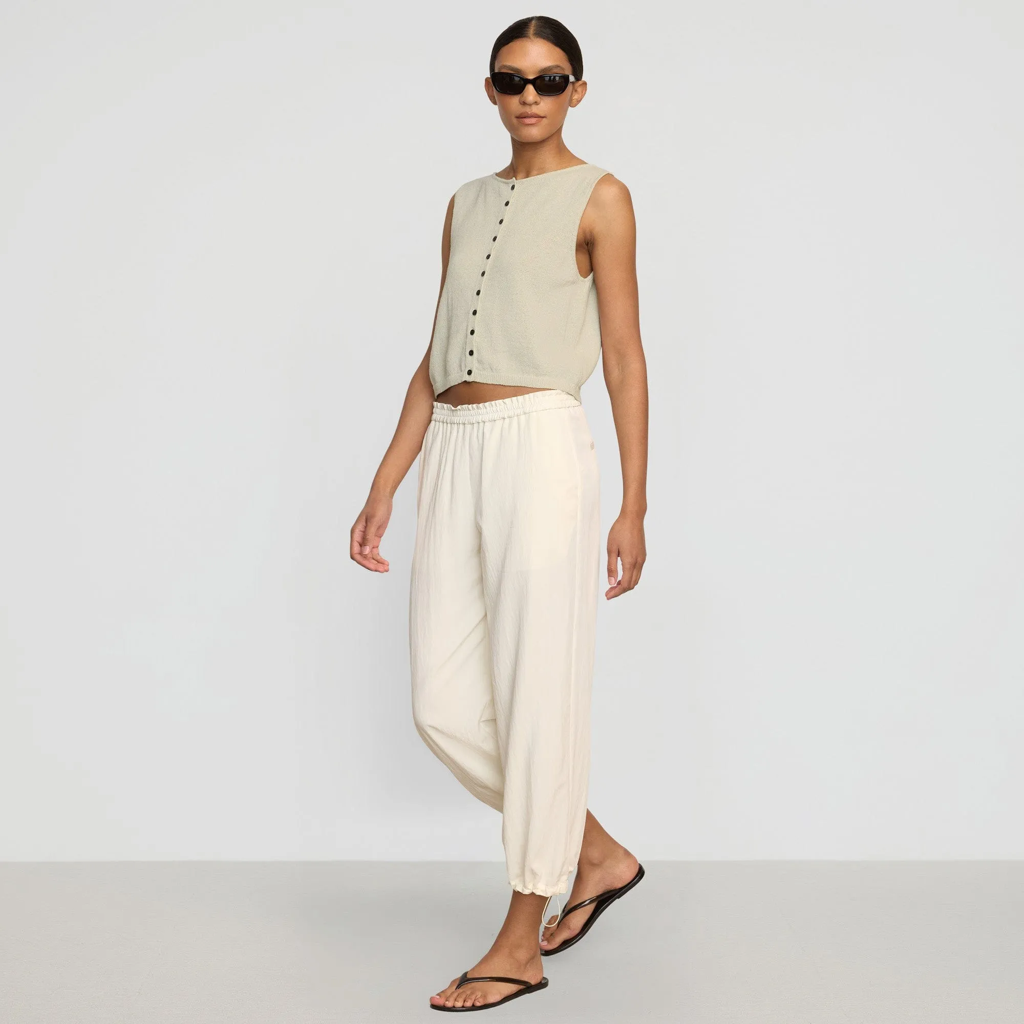 All Time Use Rio Drawstring Stretch-Waist Pant