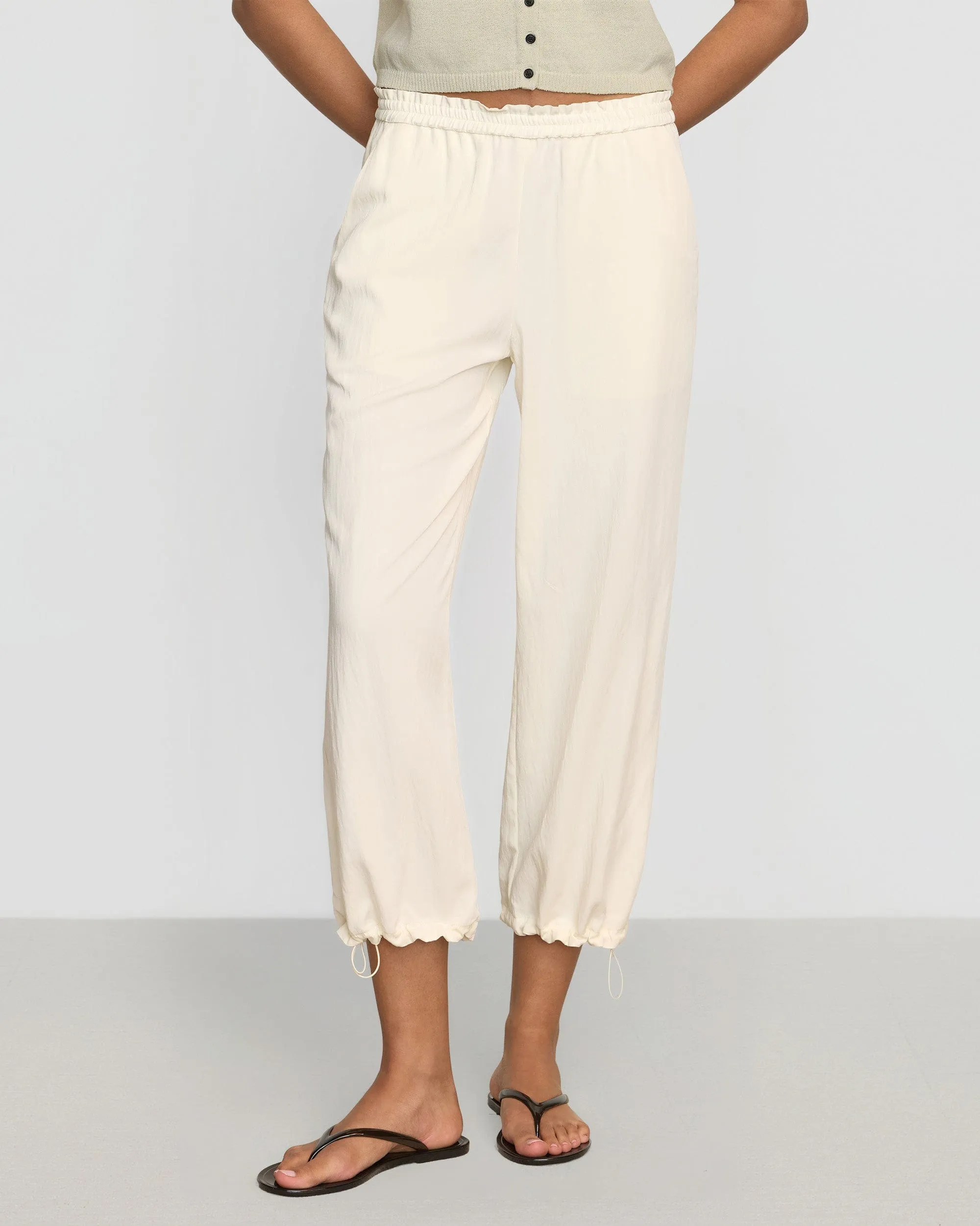 Multi Purpose Rio Drawstring Stretch-Waist Pant