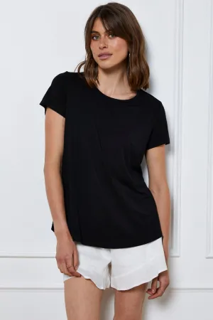 Street Light Premium Apparel Black T-Shirt Short Sleeve