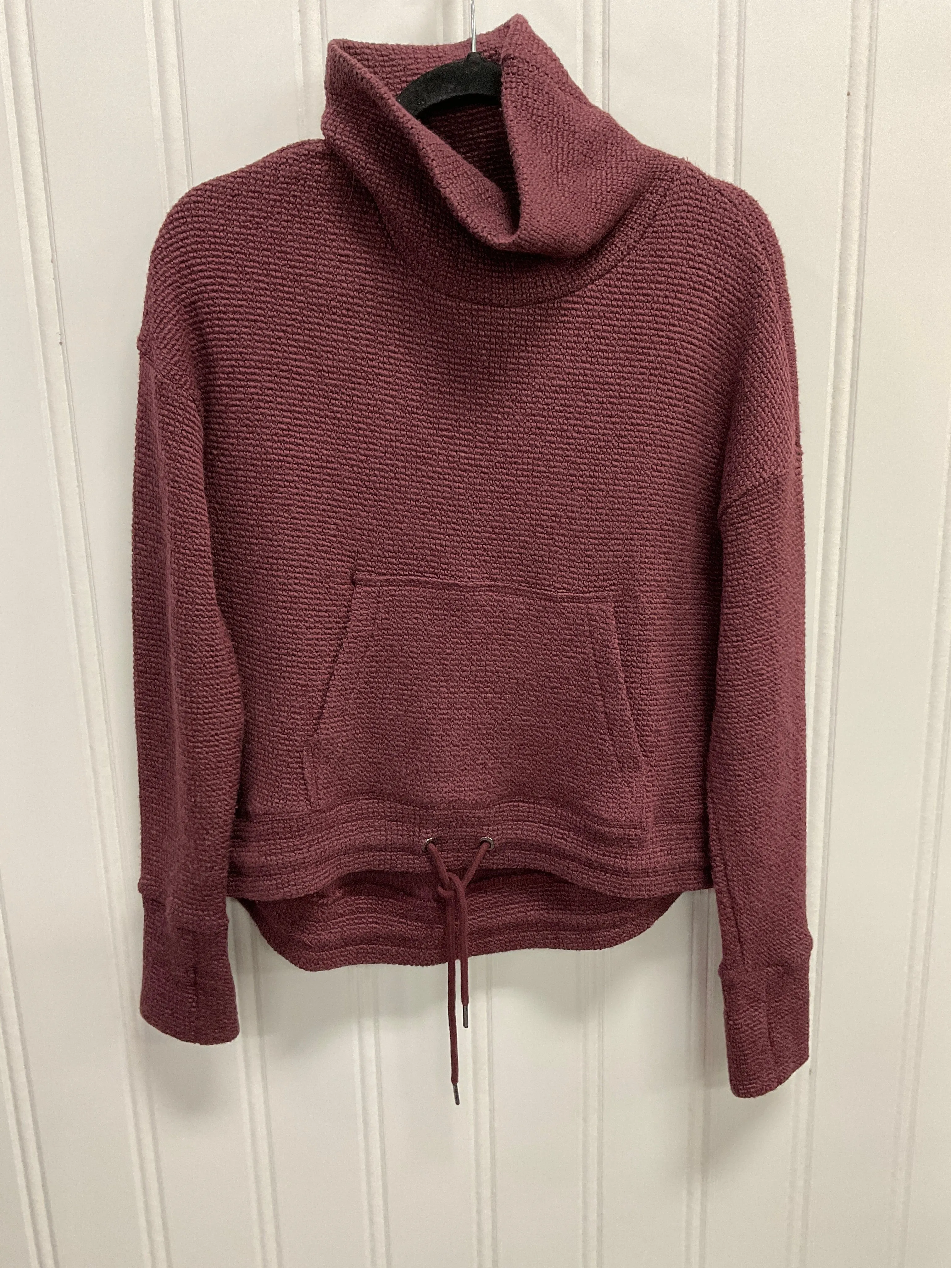 Sweatshirt Collar By Sweaty Betty In Maroon, Size: Xs Rain Fit