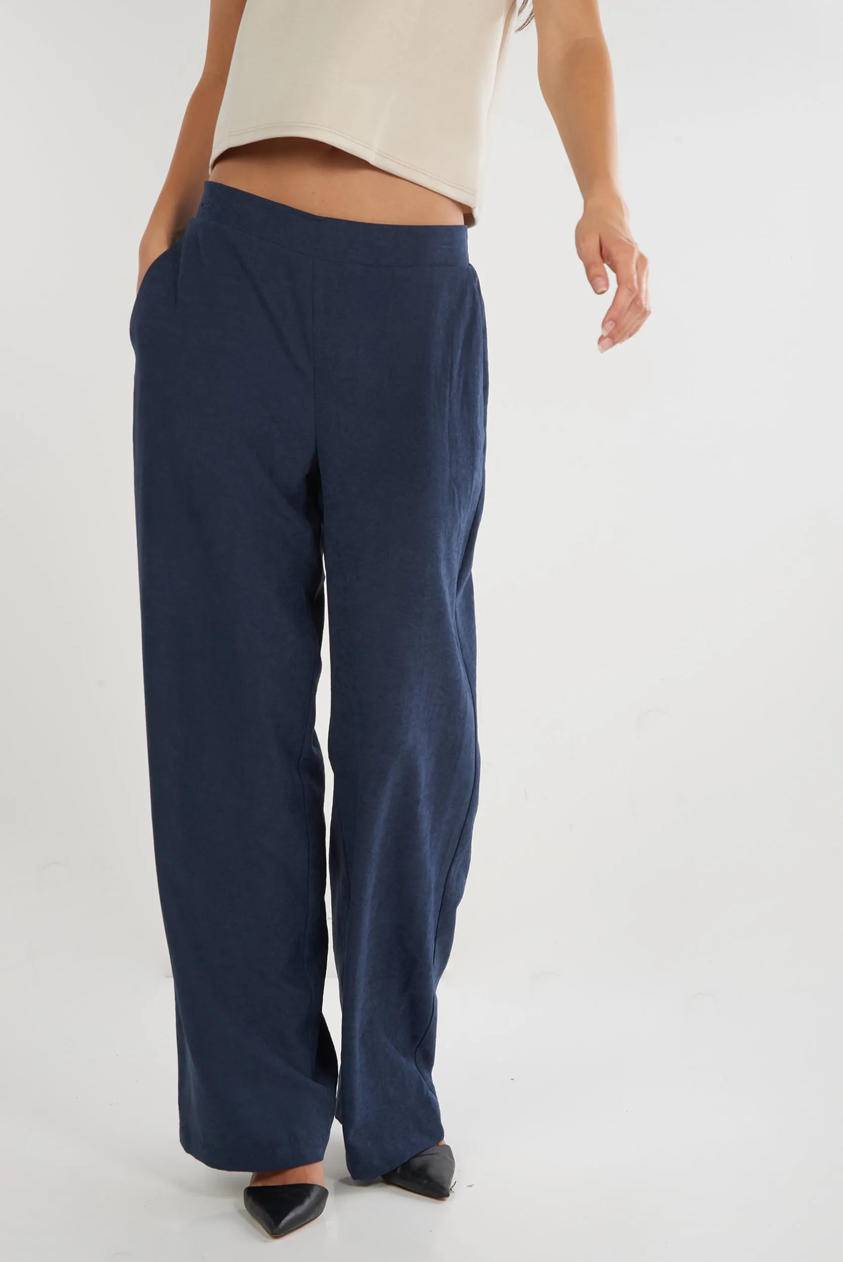 Pantalon propre avec taille ??lastique - DIELLA - (R-A14) Sleek Design